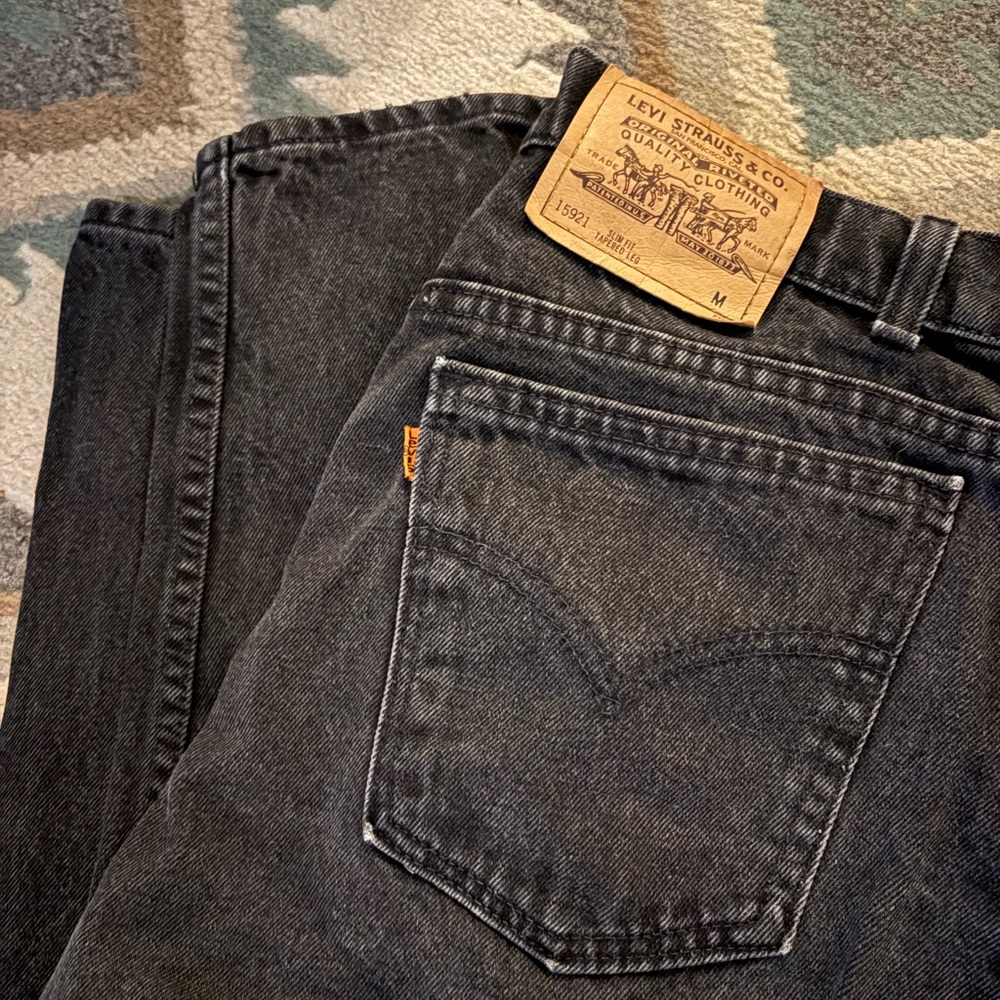 Vintage Levi's Orange Tab Slim Tapered Gray Faded - Picture 8 of 9